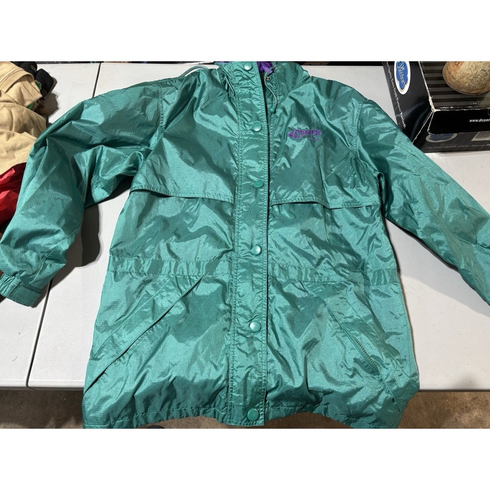 VTG 90s Dunbrooke Windbreaker Lined Nylon "cheers Boston" Ladies Small